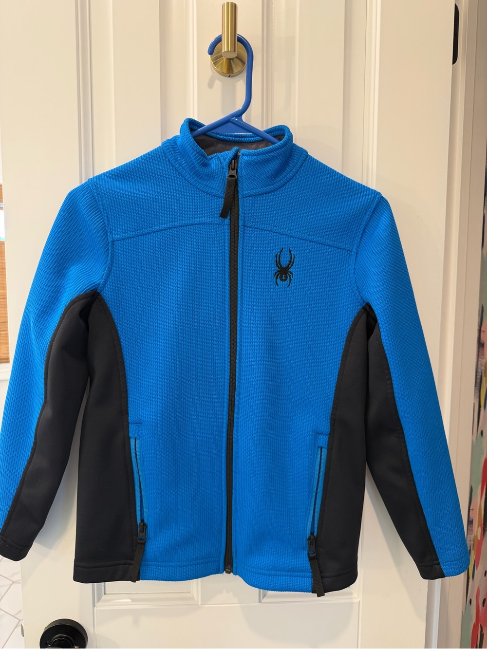 Spyder blue ski base layer
